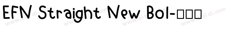 EFN Straight New Bol字体转换